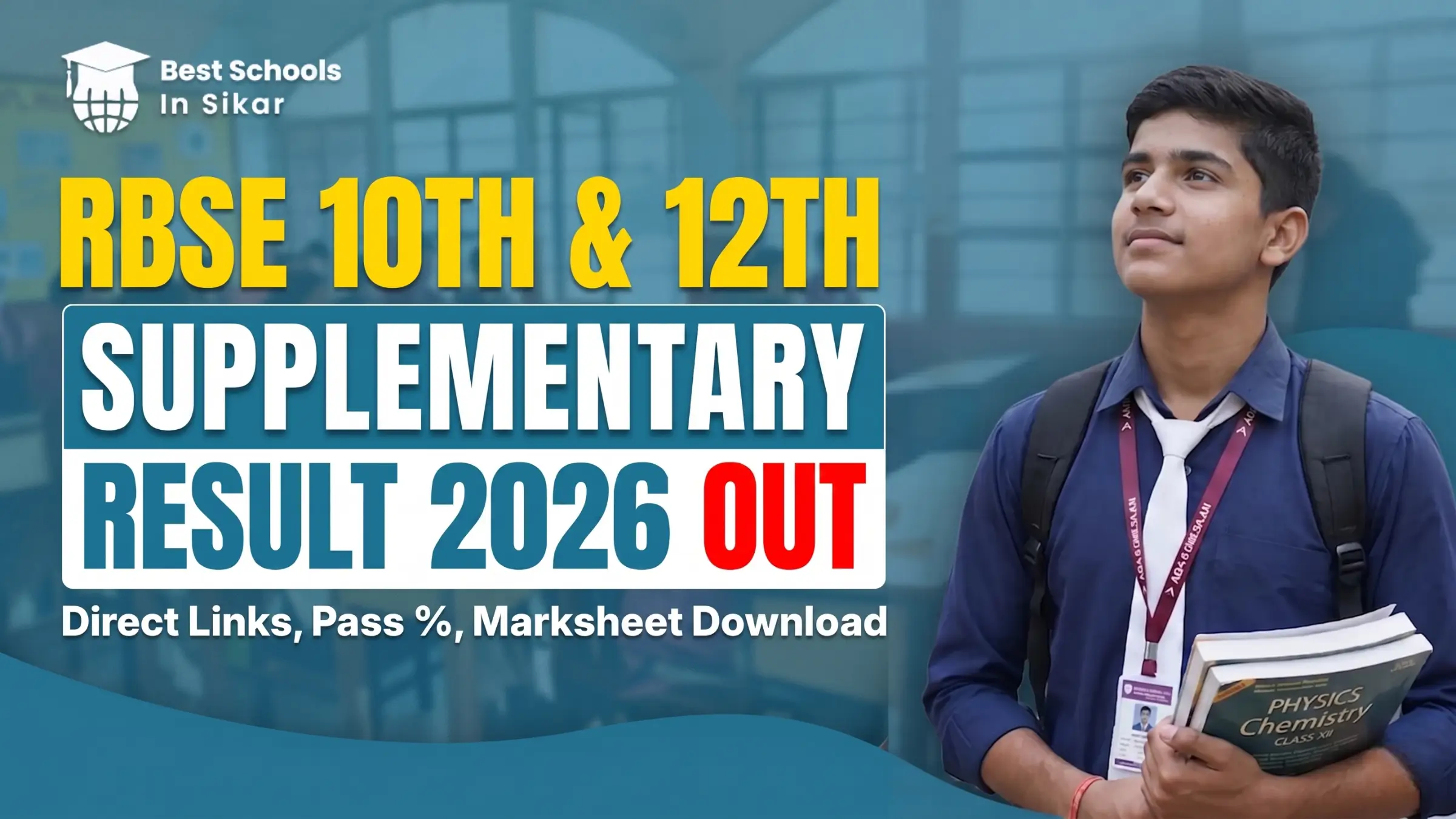 RBSE 10th & 12th Supplementary Result 2026 Out - Get Direct Links, Pass Percentage & Marksheet Download